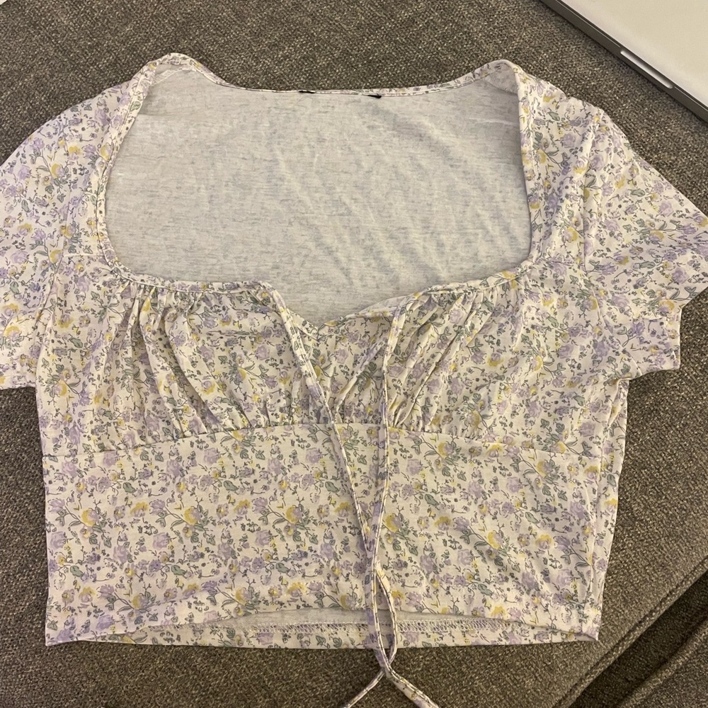Floral Cropped Shirt
